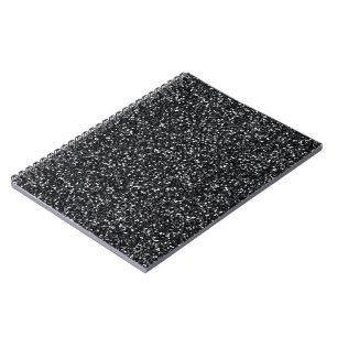 Cinder Black Glitter Notebook
