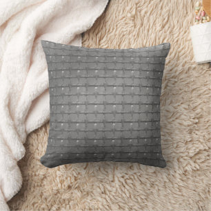 Cinder Brick Pattern Decorative Brick Wall Style Cushion