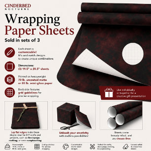 Cinderbed Nocturne Wrapping Paper Sheet