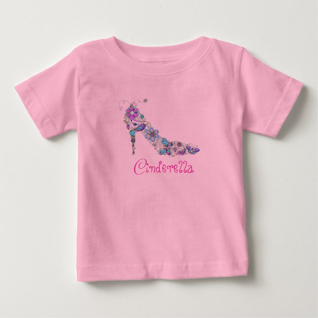 Cinderella - 100% Organic Bodysuit / Shoe (Front)