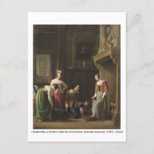 Cinderella, a Perfect Match (1818) Postcard