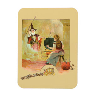 Cinderella And Her Fairy God Mother Magnet