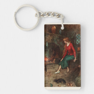 Cinderella and the glass slipper key ring