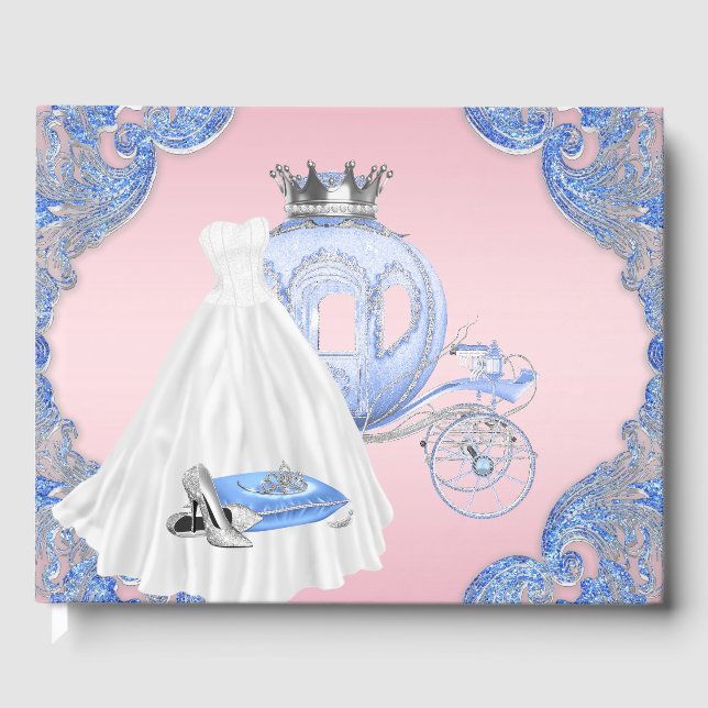 Cinderella Birthday Party Guest Book (Front)