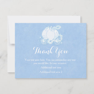 Cinderella Blue Royal Princess Carriage Card
