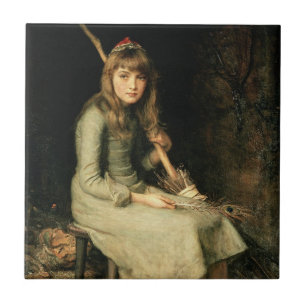 Cinderella (by John Everett Millais) Ceramic Tile