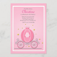 Cinderella Carriage Invitation