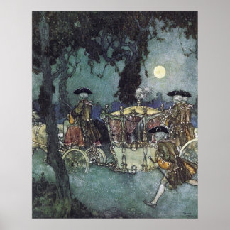 Cinderella Coach by Edmund Dulac Poster