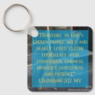 Cinderella Colossians 3:12 Keychain