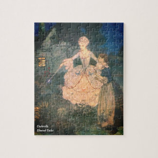 Cinderella Fairy Godmother Old Book Illustration Jigsaw Puzzle