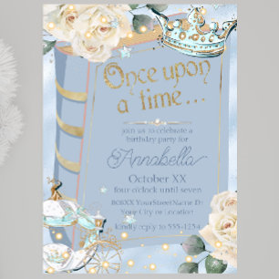 Cinderella Fairy Tale Book Cover Invitation