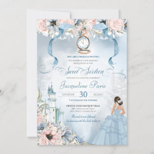 Cinderella Fairy Tale Princess Sweet 16 Birthday Invitation