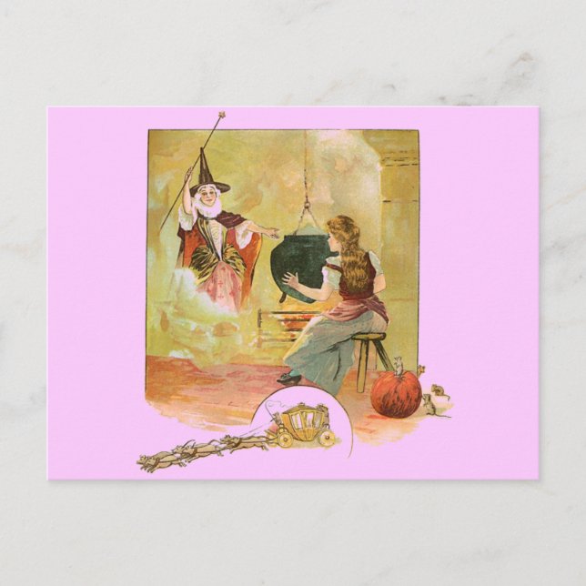 Cinderella Fairytale Postcard (Front)