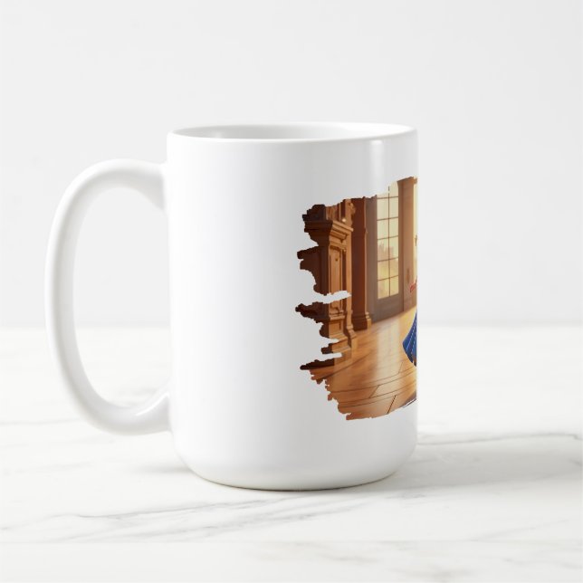 Cinderella Getting Ready – Magical Dress Transform Coffee Mug (Left)