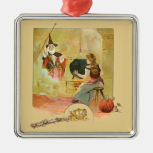 cinderella metal ornament
