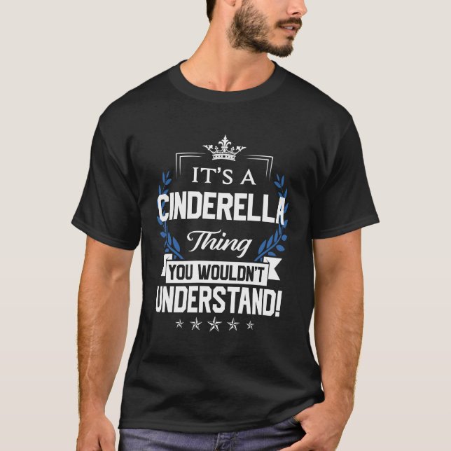Cinderella Name T Shirt - Cinderella Things Name 2 (Front)