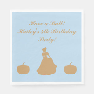 Cinderella Party Personalised Napkins