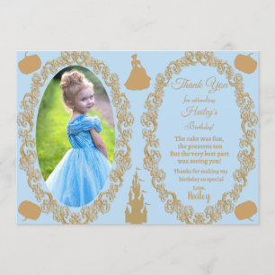 Cinderella Photo Thank You Card