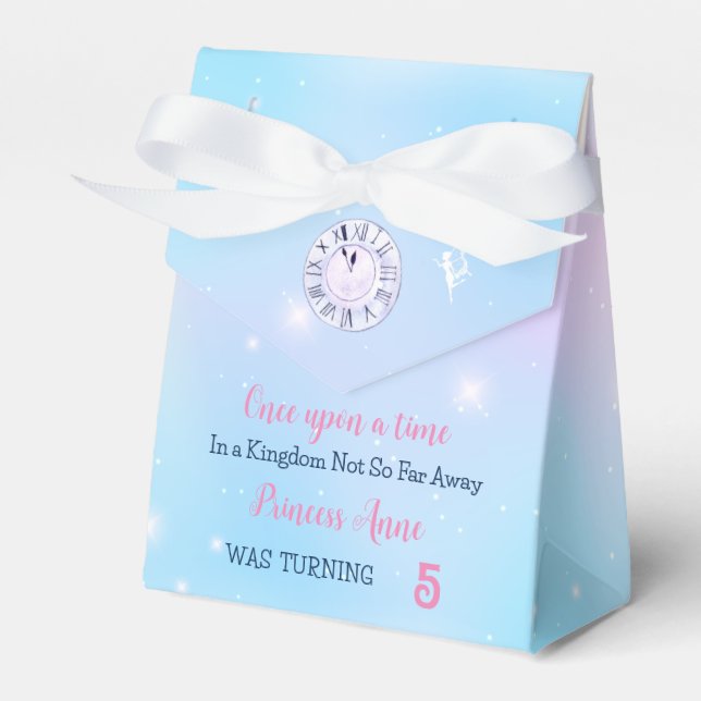 Cinderella Princess Birthday Kids Favour Box (Front Side)