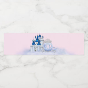 Cinderella Princess Water Bottle Labels