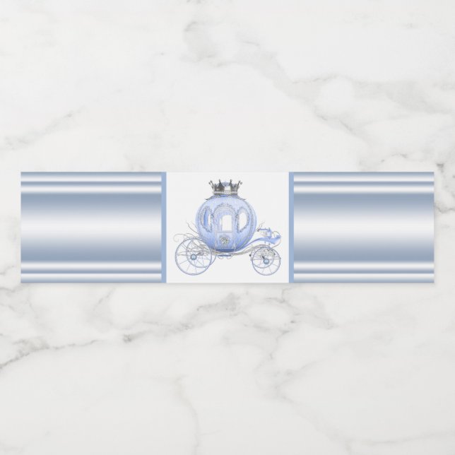 Cinderella Princess Water Bottle Labels (Single Label)