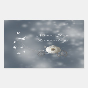 Cinderella Pumpkin Rectangular Sticker