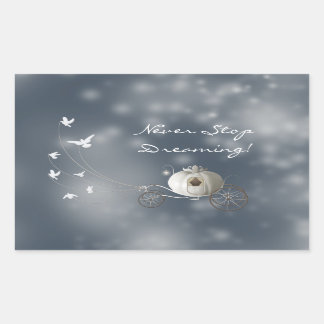 Cinderella Pumpkin Rectangular Sticker