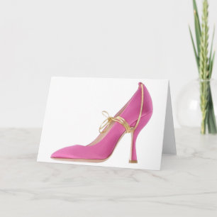 Cinderella Quote Miu Miu Shoes Pink Pumps Heels Card