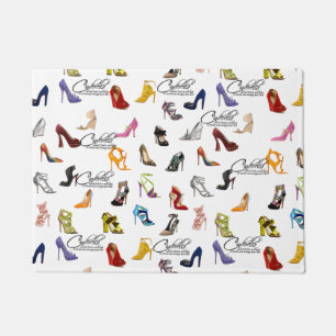 Cinderella Quote Shoes Heels Pumps Bath Mat