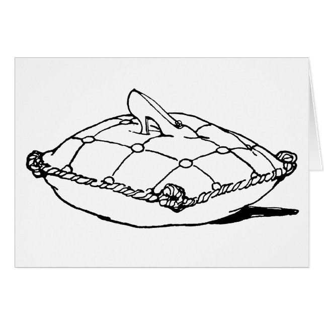 Cinderella Slipper Vintage Fairytale Art (Front Horizontal)