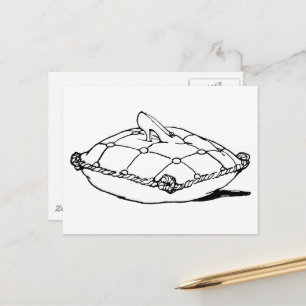 Cinderella Slipper Vintage Fairytale Art Postcard