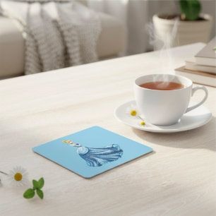 Cinderella Square Paper Coaster