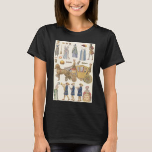 Cinderella, Vintage Victorian Paper Doll Toys T-Shirt