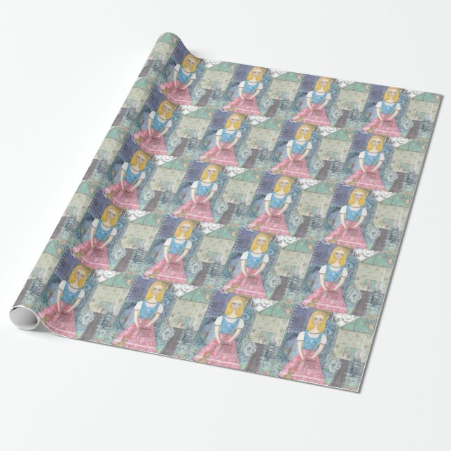 Cinderella Wrapping Paper (Unrolled)