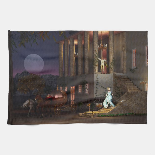 Cinderella's Coach Tea Towel (Horizontal)