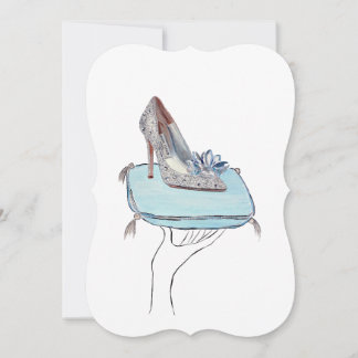 Cinderella's slipper holiday card