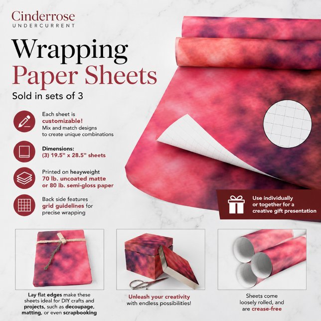 Cinderrose Undercurrent Wrapping Paper Sheet (Creator Uploaded)