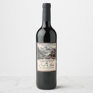 Cindi and Bob Max Travel Abroad Alpine Road Trip Wine Label