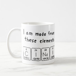 Cindi periodic table name mug