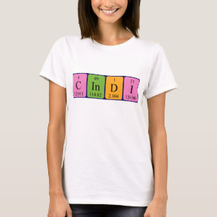 Cindi periodic table name shirt