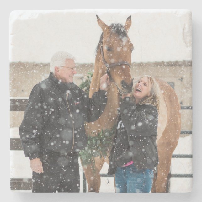 Cindy and Irish Marble Stone Coaster - Design D (Front)