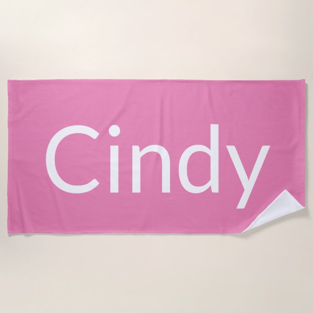 Cindy Beach Towel (Front)