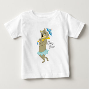 Cindy Bear Holding Parasol Baby T-Shirt
