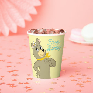 Cindy Bear Playful Pose Paper Cups