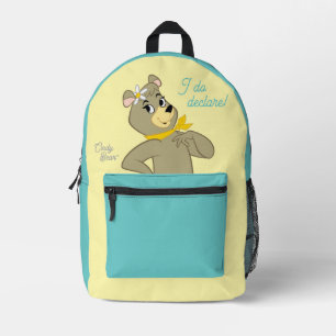Cindy Bear Playful Pose Printed Backpack