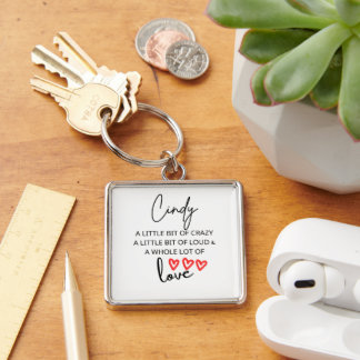 Cindy Colourful Love Key Ring