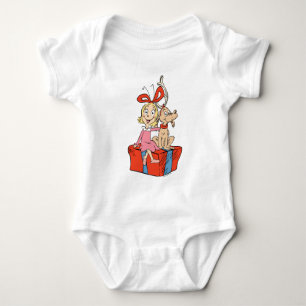Cindy Lou Who and Max on a Present Baby Bodysuit