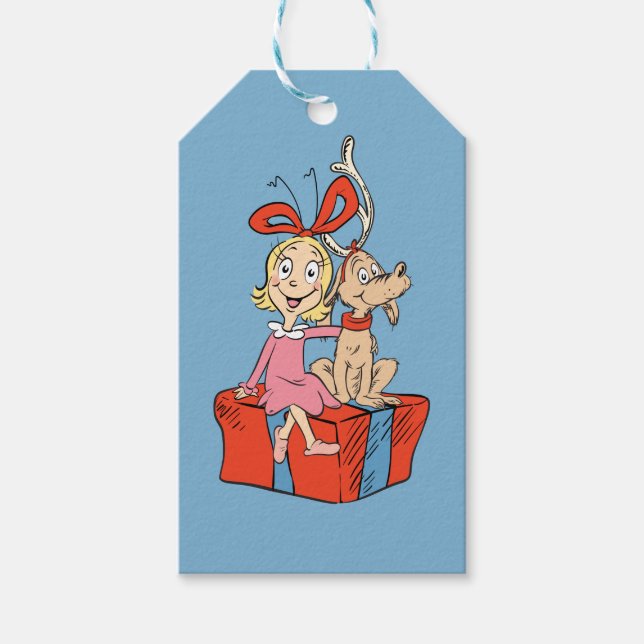 Cindy Lou Who and Max on a Present Gift Tags (Front)
