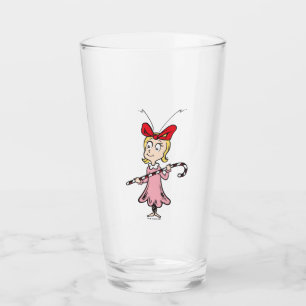Cindy Lou Who Candy Cane Glass