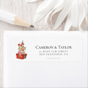 Cindy Lou Who & Max Christmas Gift Return Address Label